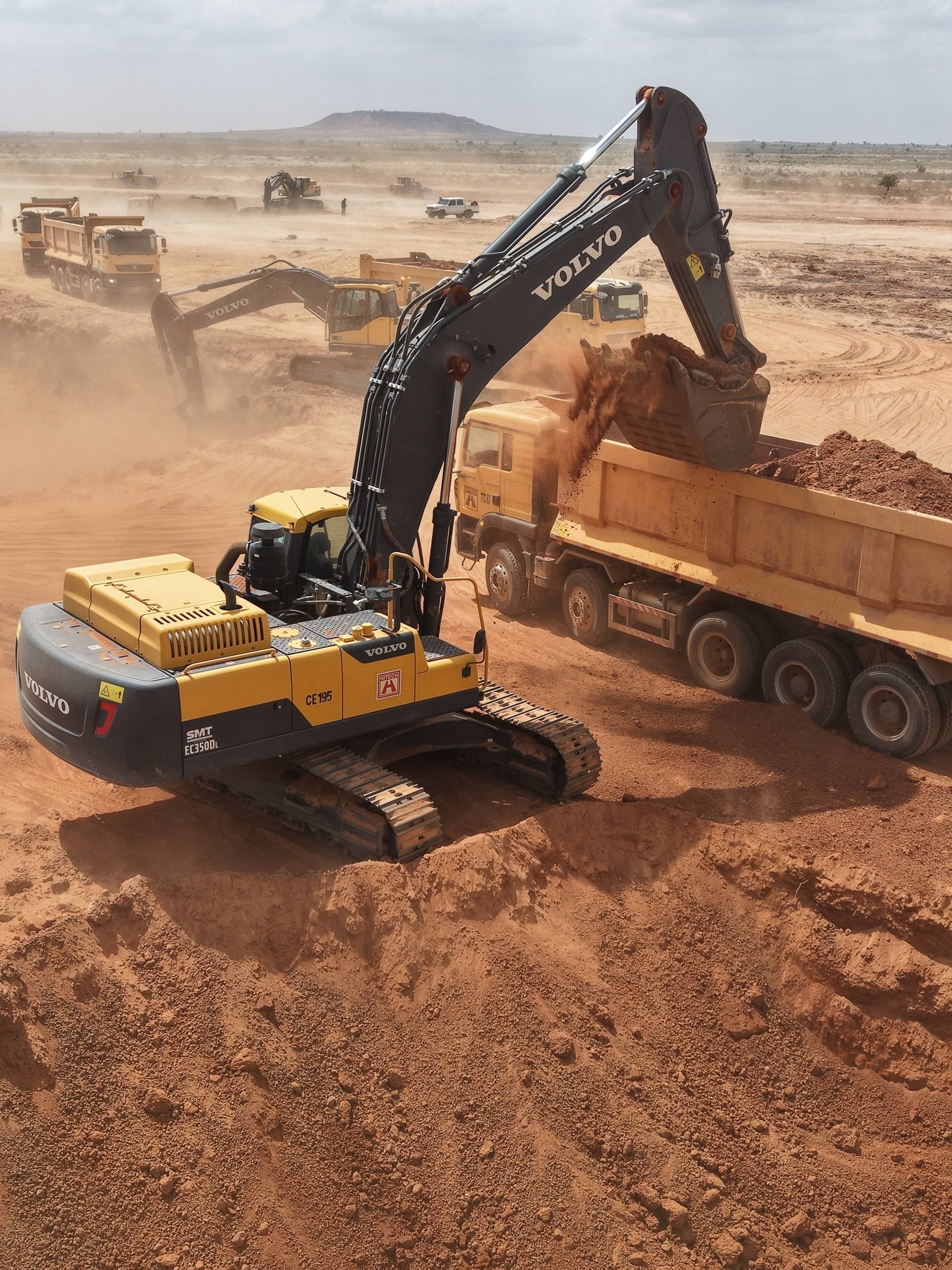 Earthworks and excavation project carried out by Hitech in Nigeria
