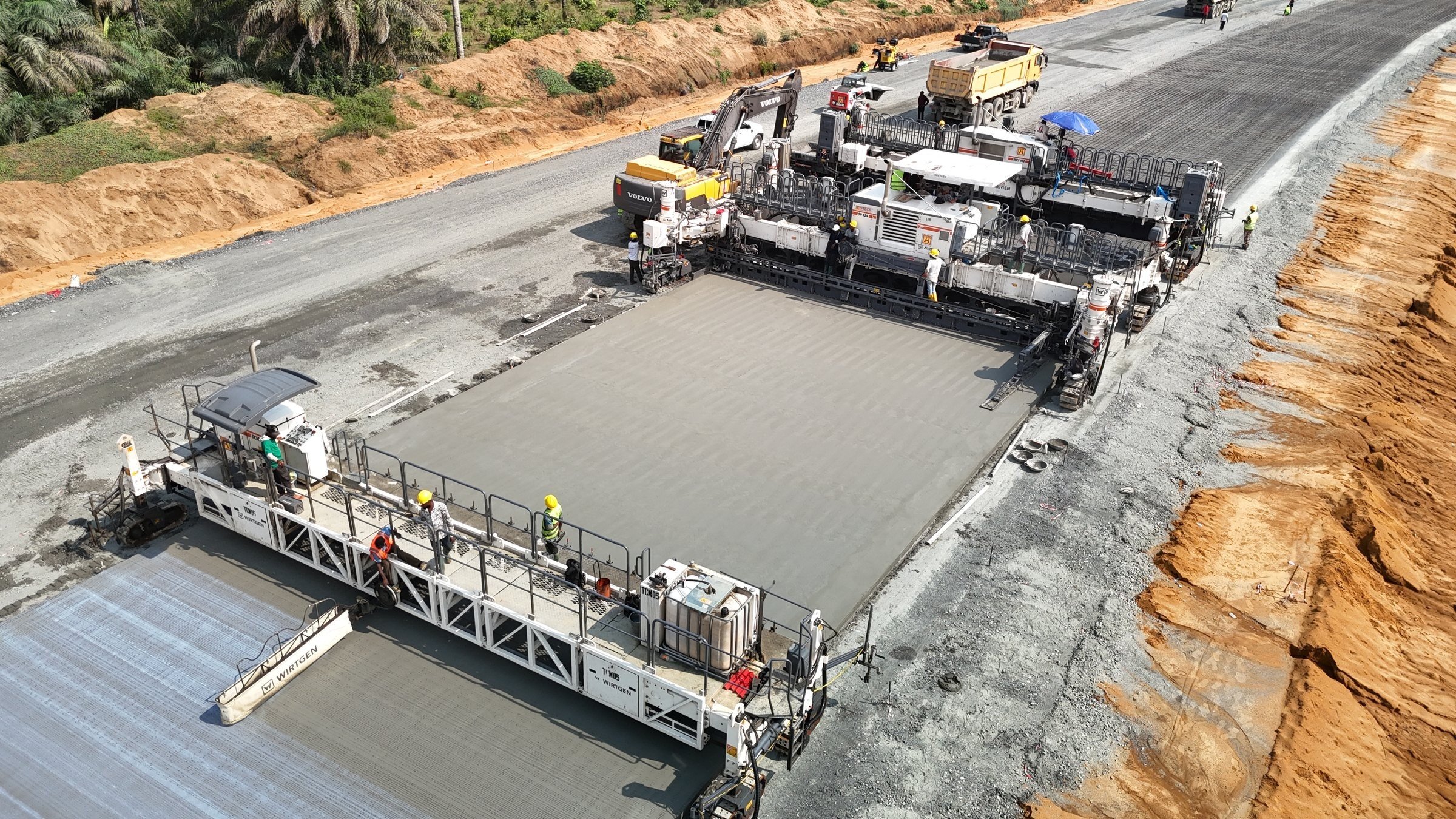 Section 3A Akwa Ibom concrete paving operation