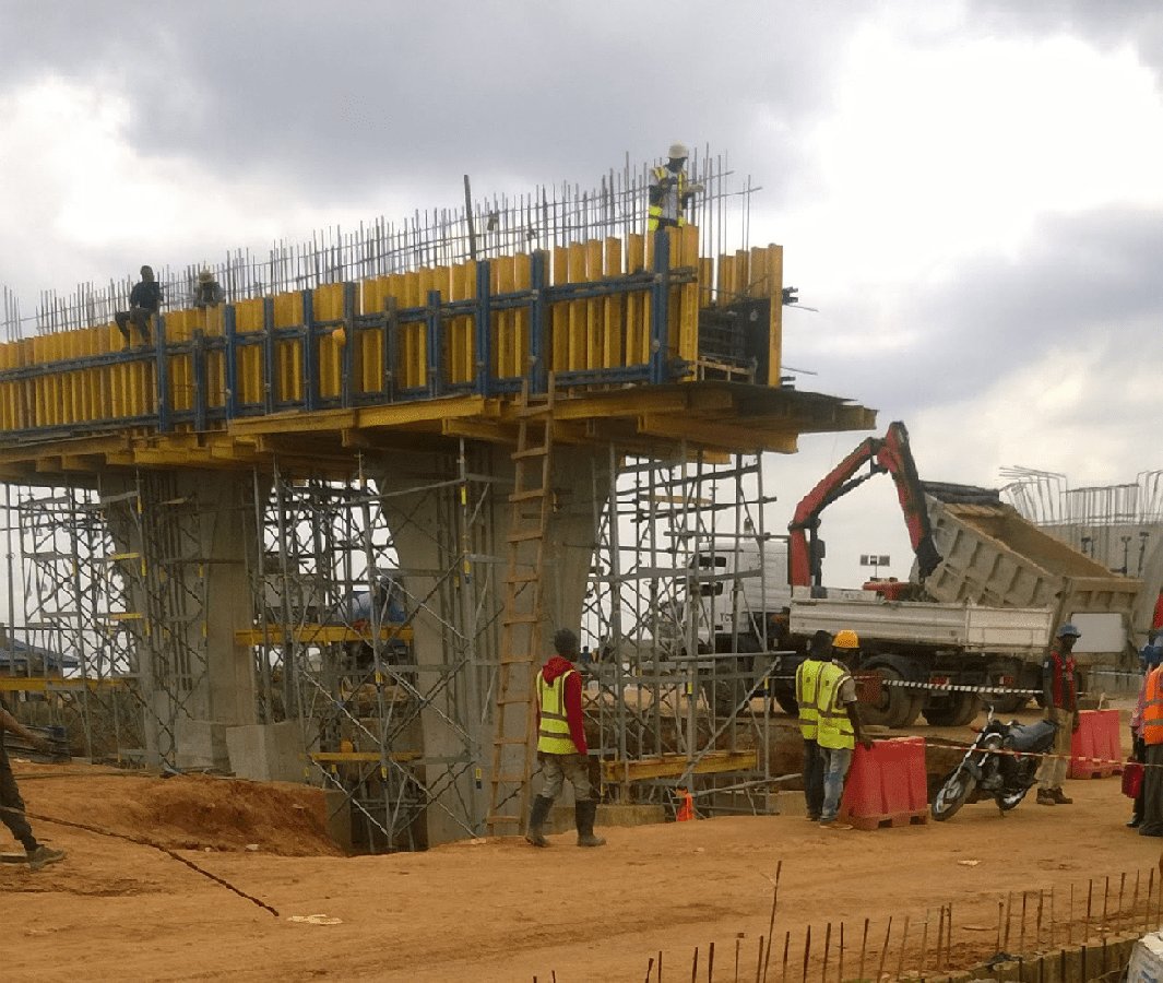 Agege Pen Cinema Bridge construction in Lagos