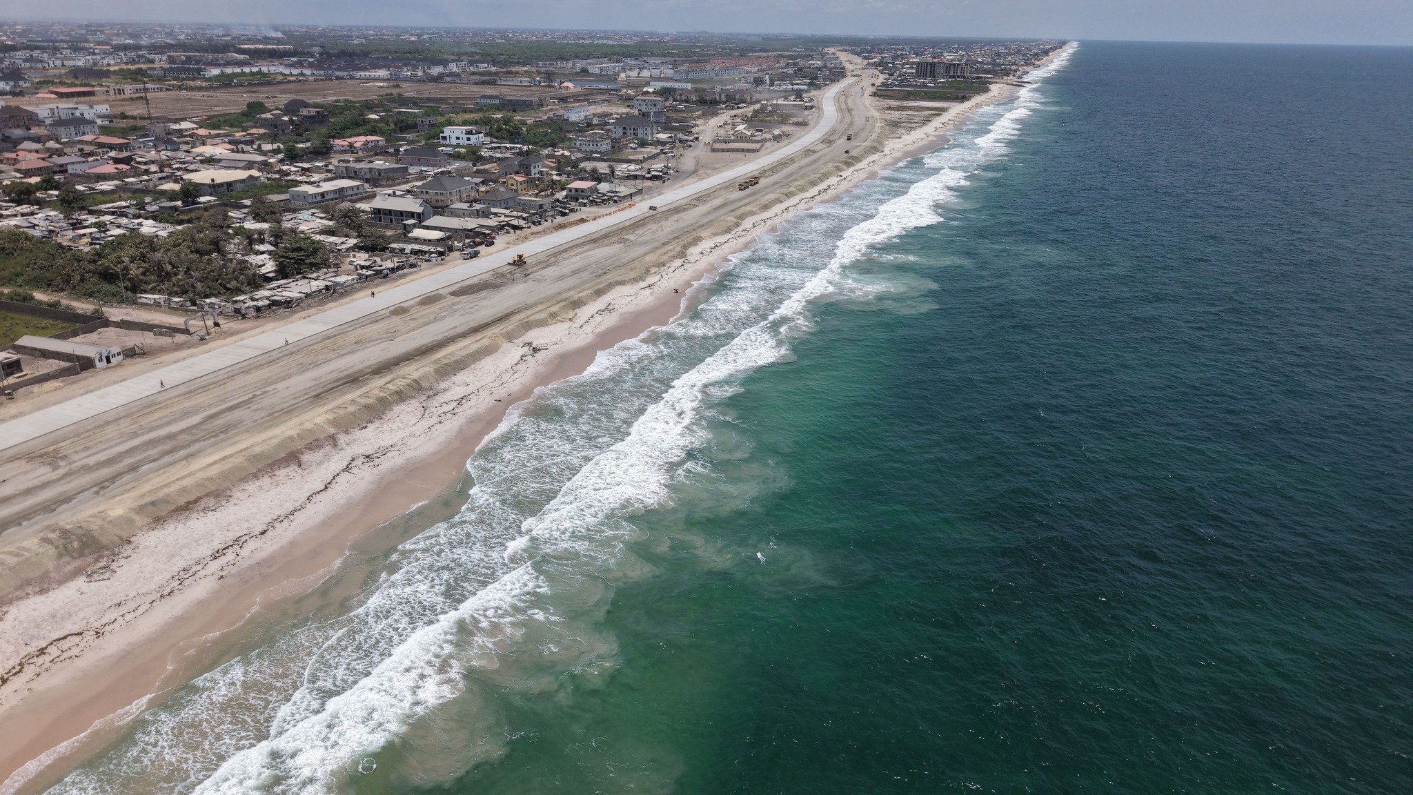Aerial corridor view from the Lagos-Calabar Coastal Highway Project